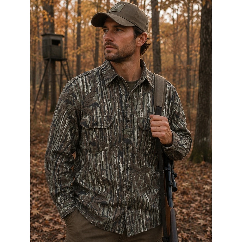 Vintage WALLS Medium RealTree Woodland‎ Camo Shirt -2702
